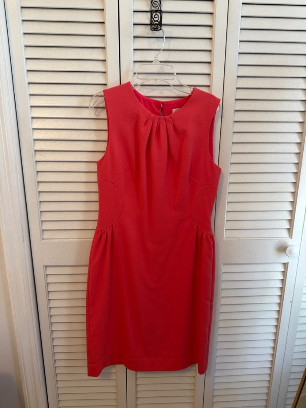 Kate Spade Sleeveless Coral Pink Sheath Dress